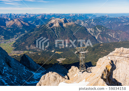 Zugspitze peak 2962m in German Zugspitze peak 2962m in German 59834158