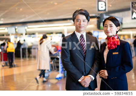 Airport cabin attendant flight attendant 59834655