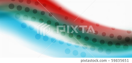 Line wave art illustration on light backdrop. Vector abstract design banner template. Business 59835651