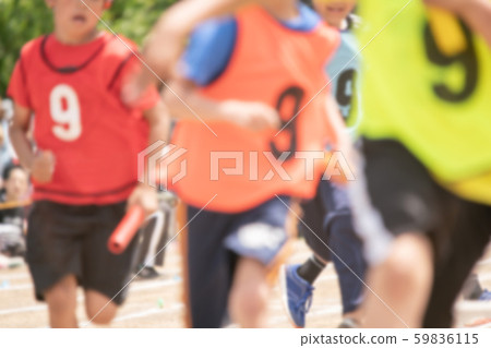 Sports day relay (blurred expression) 59836115