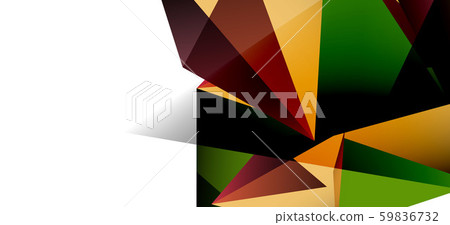 Triangle geometric background in trendy style on light background. Retro vector illustration Triangle geometric background in trendy style on light background. Retro vector illustration 59836732