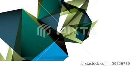 Triangle geometric background in trendy style on light background. Retro vector illustration 59836789