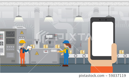 Factory production control on mobile 59837119