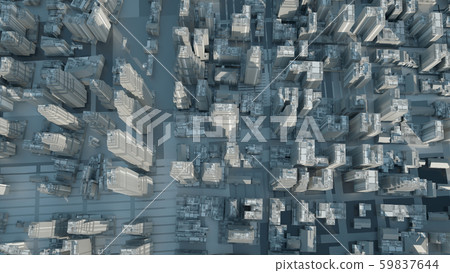 Abstract Modern White City on Technology Surface Abstract Modern White City on Technology Surface 59837644