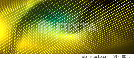 Vector neon light lines concept, abstract background Vector neon light lines concept, abstract background 59838002