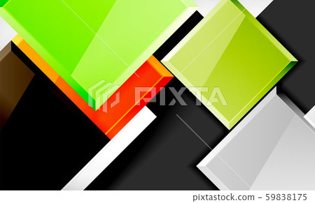 Color squares futuristic abstract background 59838175