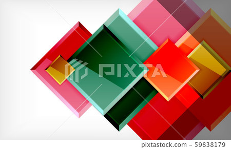 Colorful square and rectangle blocks background 59838179