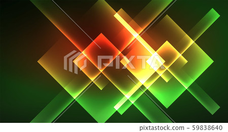 Neon geometric abstract background in hipster style on light background. Space retro design. Color Neon geometric abstract background in hipster style on light background. Space retro design. Color 59838640