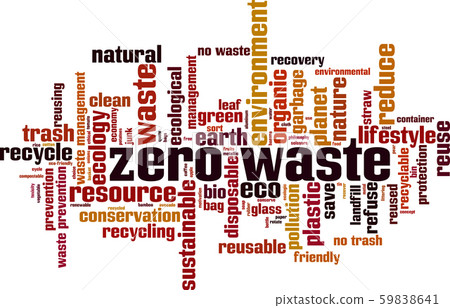 Zero waste word cloud Zero waste word cloud 59838641