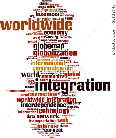 Worldwide integration word cloud Worldwide integration word cloud 59838646