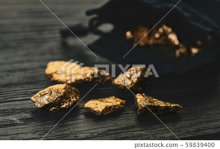 gold nuggets close-up gold nuggets close-up 59839400
