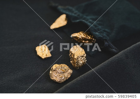 gold nuggets close-up gold nuggets close-up 59839405