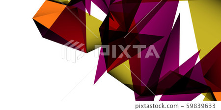 Triangle geometric background in trendy style on light background. Retro vector illustration Triangle geometric background in trendy style on light background. Retro vector illustration 59839633