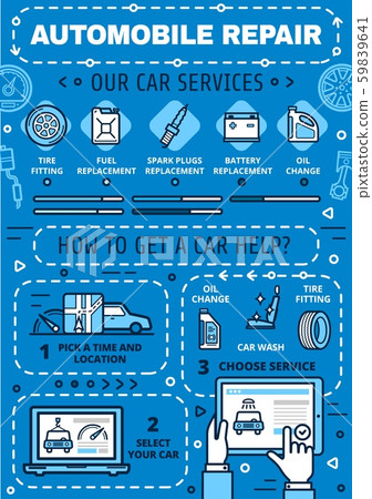 Automobile repair, online car maintenance service 59839641