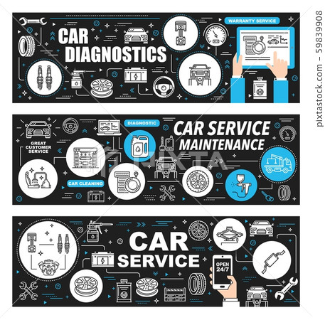 Car diagnostic maintenance, auto repair service 59839908