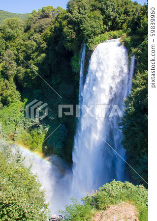 Top view of the Cascata delle Marmore, in Italy 59839960