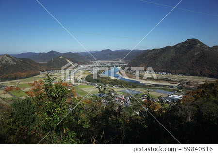 Mountain landscape in Ako, Hyogo, Japan 59840316