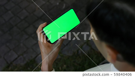 asian businessman use smartphone asian businessman use smartphone 59840406