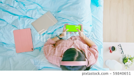 asian woman use smartphone 59840651