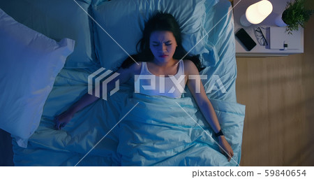 asian woman has insomnia 59840654