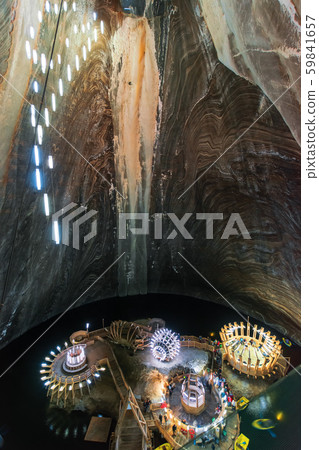 Hall of Salt Mine Salina Turda museum Hall of Salt Mine Salina Turda museum 59841657