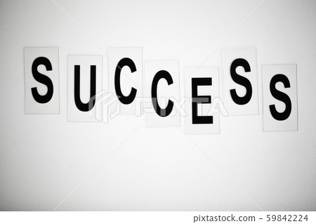 Success word written on white table. Copy space Success word written on white table. Copy space 59842224