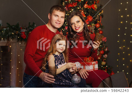 Happy family at Christmas Happy family at Christmas 59842243