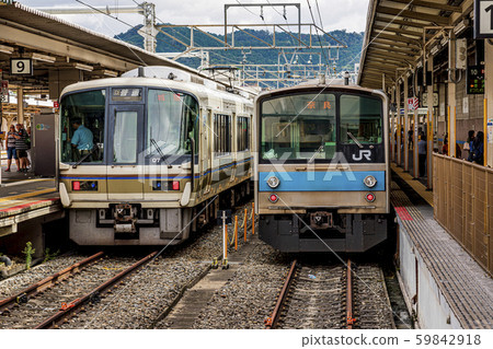 Kyoto Station Nara Line Commuter Train Kyoto Station Nara Line Commuter Train 59842918
