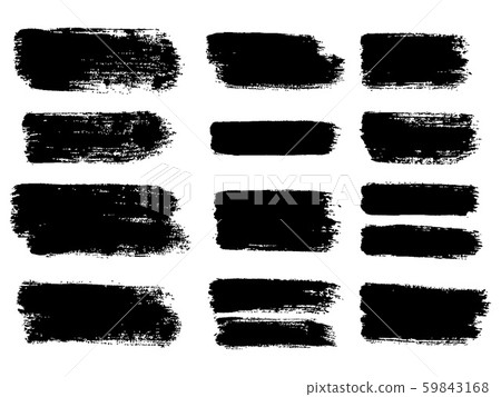 Painted grunge stripes set. 59843168