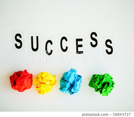 Success word written on white table. Copy space Success word written on white table. Copy space 59843727