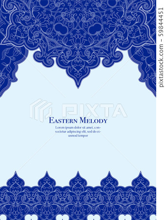 Eastern ethnic motif, traditional muslim ornament. Eastern ethnic motif, traditional muslim ornament. 59844451