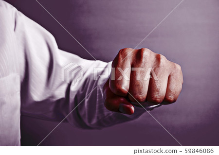 Businessman punch or student punch. Break, win, violence, fight, advance, burn, etc. 59846086