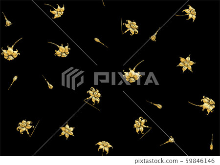 Narcissus. Seamless pattern, background. 59846146