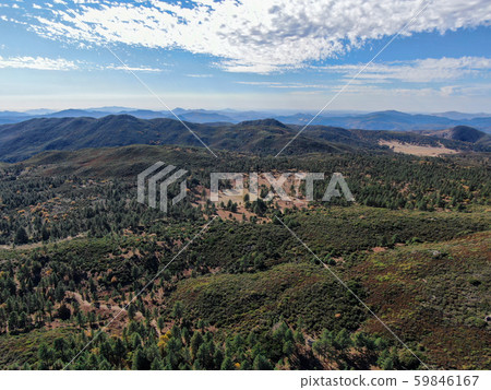 Pine Valley during dry fall season, California 59846167
