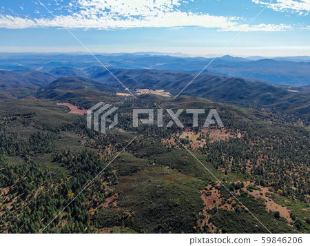 Pine Valley during dry fall season, California 59846206
