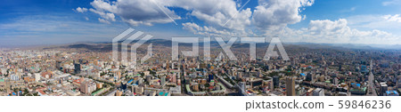 Aerial panorama view of Ulaanbaatar Aerial panorama view of Ulaanbaatar 59846236