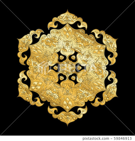 Eastern ethnic motif, traditional muslim ornament. 59846913