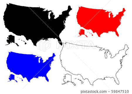 United States of America map vector United States of America map vector 59847510
