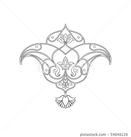 Eastern ethnic motif, traditional muslim ornament. 59848226