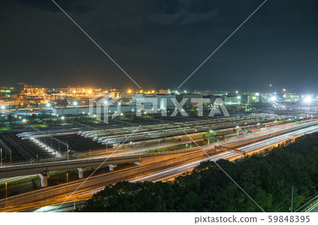 大井站東海道新幹線夜景 大井站東海道新幹線夜景 59848395