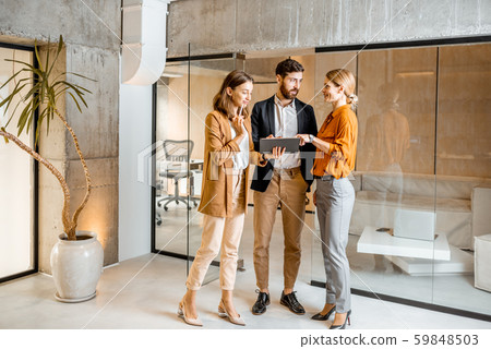 People with digital tablet in the studio 59848503