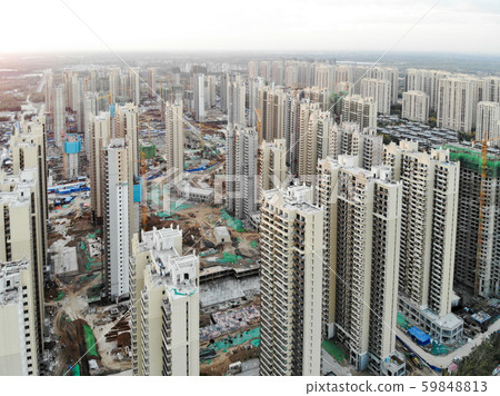 Massive building sites construction in China 59848813
