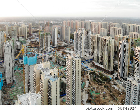 Massive building sites construction in China 59848924