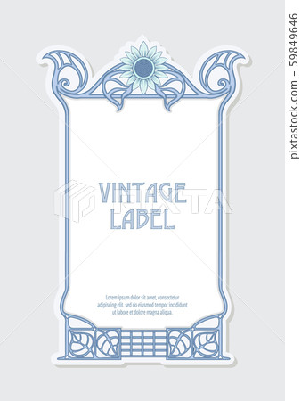 Label, decorative frame, border - Stock Illustration [59849646] - PIXTA