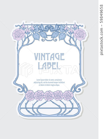 Label, decorative frame, border 59849658