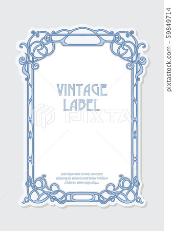 Label, decorative frame, border Label, decorative frame, border 59849714