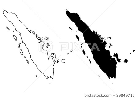 Sumatra map vector Sumatra map vector 59849715
