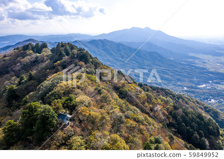 Mt. Tsukuba on the summit and distant view of Mt. 59849952