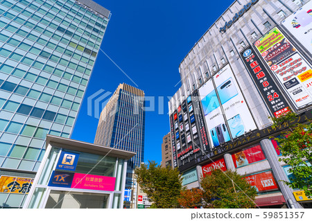 日本,東京和秋葉原車站的東京城市景觀 日本,東京和秋葉原車站的東京城市景觀 59851357