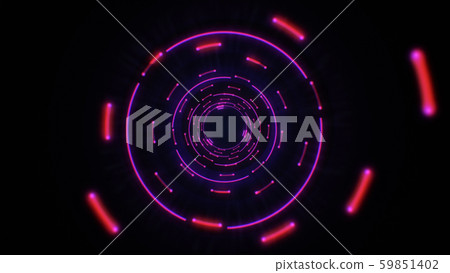 Pink and purple abstract light circles seamless looping 59851402